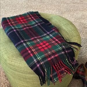 Talbots Plaid Scarf - Red, Green, Navy